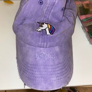 Distressed unicorn hat